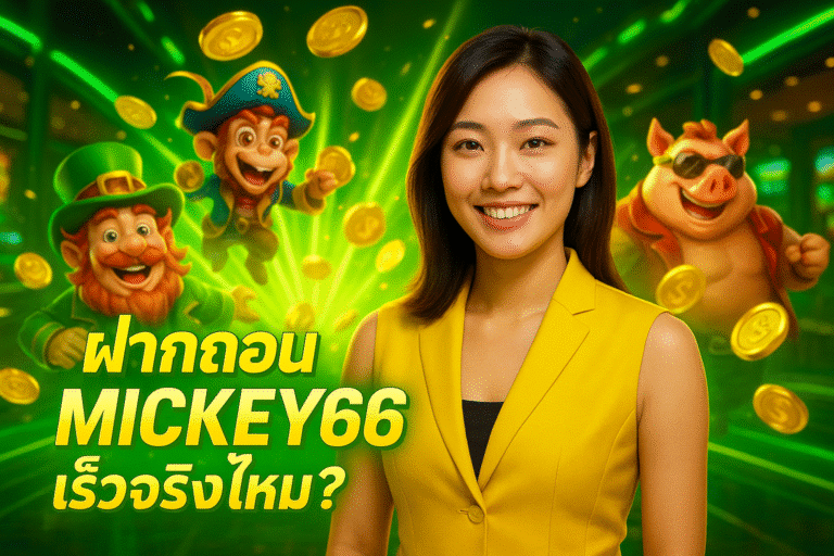 ฝากถอน MICKEY66 เร็วจริงไหม? ทดสอบให้แล้ว
